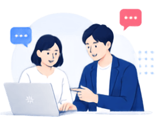 現役エンジニアが伴走するメンタリングのイラスト